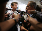 Sen. Rand Paul, R-Ky., talks to reporters at the U.S. Capitol on Sept. 3. Sen. Rand Paul, R-Ky., talks to reporters at the U.S. Capitol on Sept. 3.